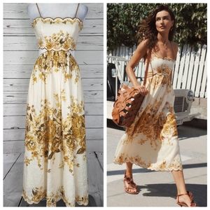 Zimmermann linen aliane dress Sz 0 NWOT